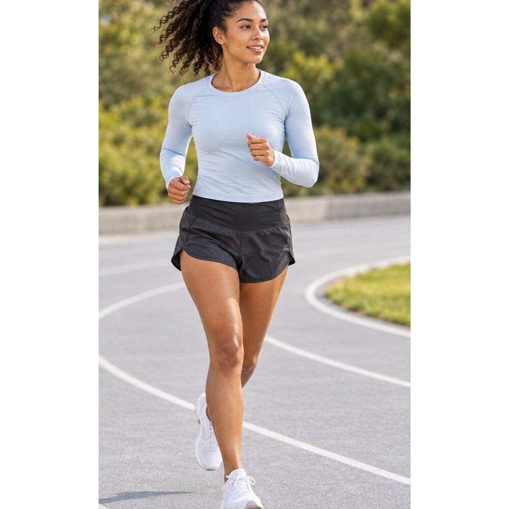 Lululemon Speed Up Short *4-way Stretch 2.5" Black Women’s Size 8 gym workout